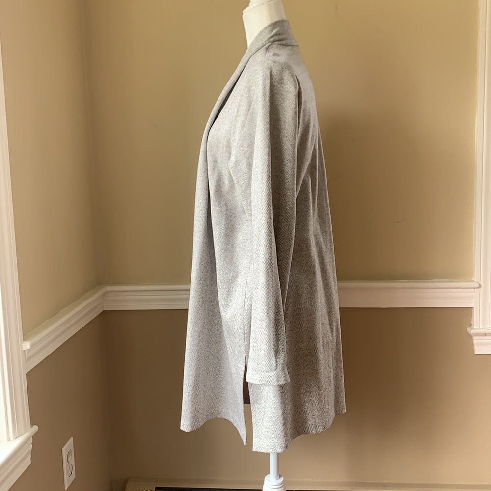 Eileen Fisher Organic Cotton Herringbone Jacket XL - Picture 4 of 12